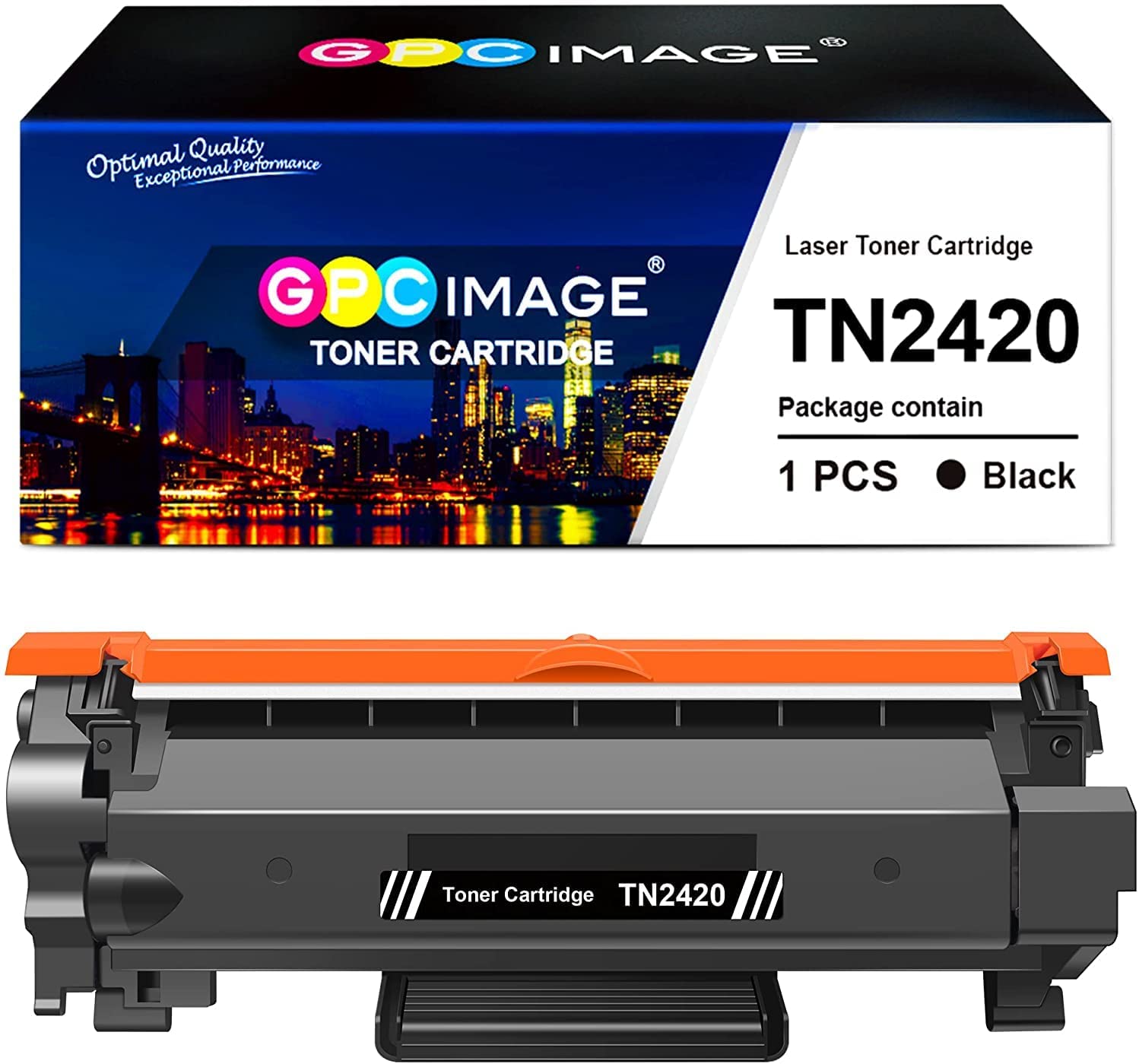 GPC Image TN2420 TN-2420 Cartouche de Toner Compatible pour TN2410