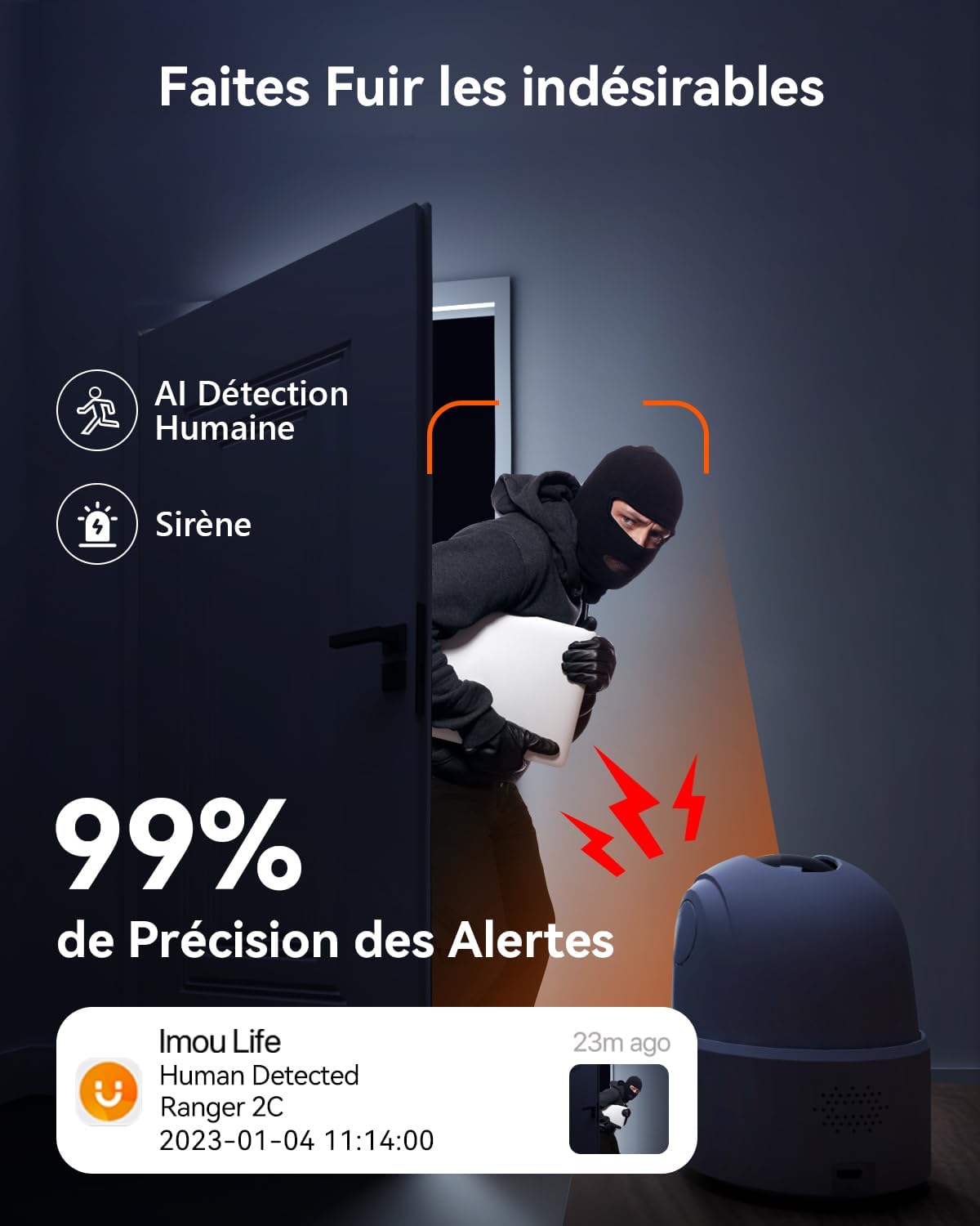 Test de la caméra surveillance Imou 2K : vue à 360° et intelligence AI