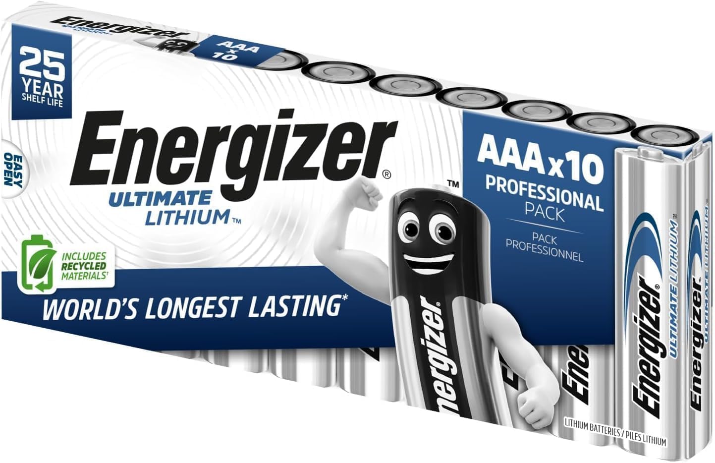 Dispositif spécial pH pour piles au lithium AAA/FR3 Energizer (lot de 10)