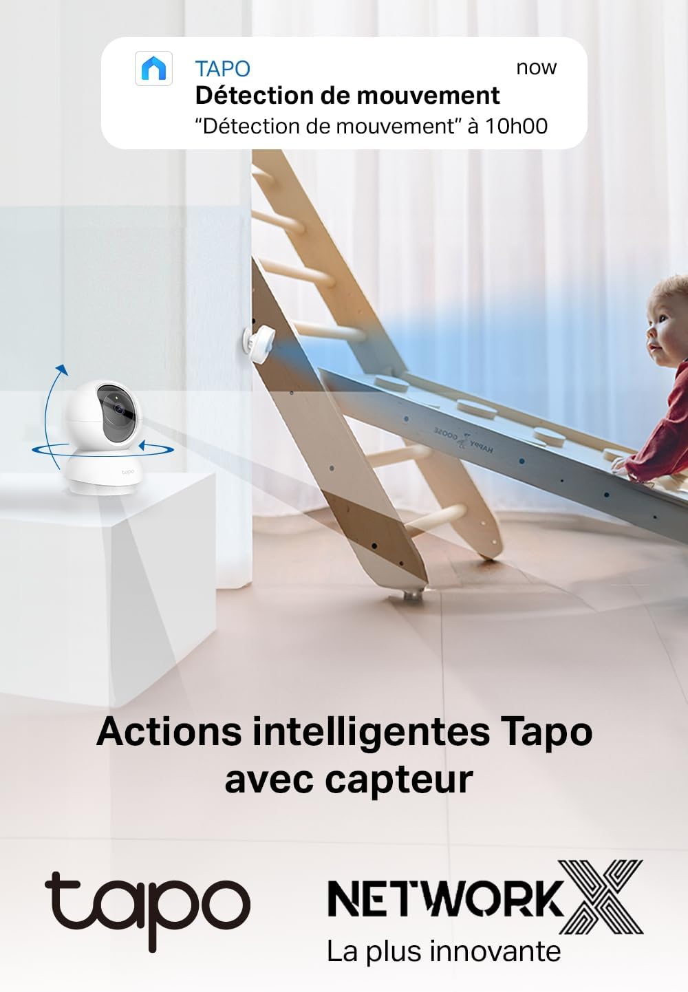 Tapo C200 2 Pack Caméra Surveillance WiFi intérieure 1080P, détection