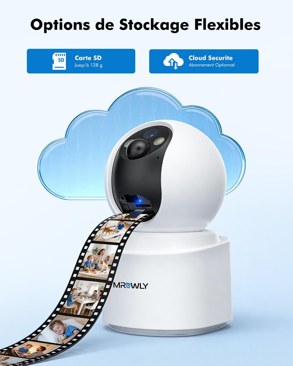 Camera Ip Wifi Sécurité Maison Vision Nocturne Hd Surveillance À Distance Yonis à Prix