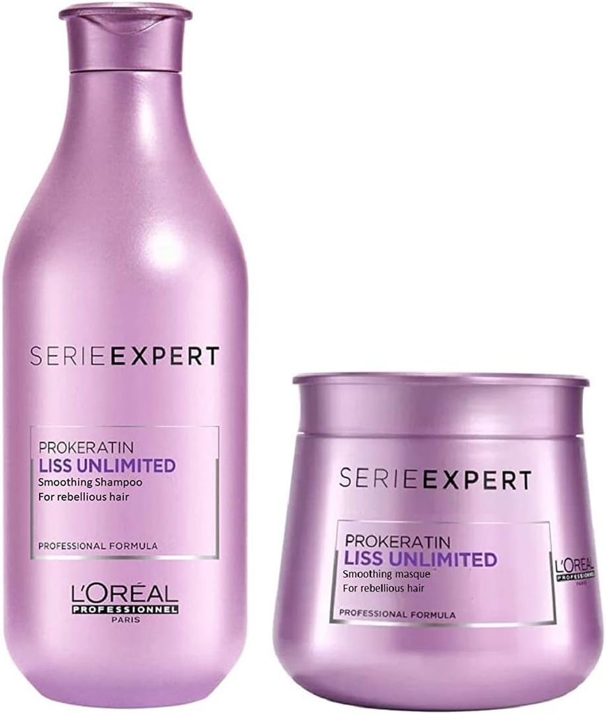 L'Oréal Paris Serie Expert Prokertin Liss Unlimited Shampoo 250ml and Masque (300ml) Visit the L'Oréal Paris Store