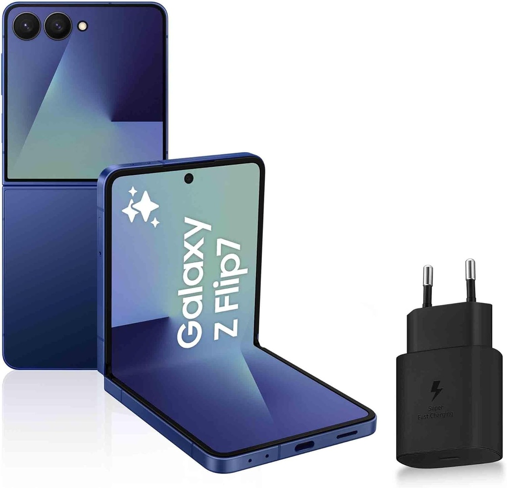 Samsung Galaxy Z Flip7 5G avec Galaxy AI, 512 Go, Chargeur Rapide 25W Inclus, Bleu Nuit 2 Samsung Galaxy Z Flip7 5G avec Galaxy AI, 512 Go, Chargeur Rapide 25W Inclus, Bleu Nuit