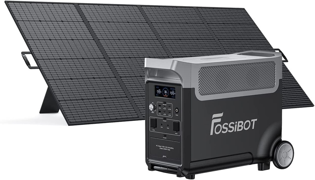FOSSiBOT F3600 Pro Generateur Electrique Solaire CA 3600W (7200W Pic) avec panneaux solaires de 400W